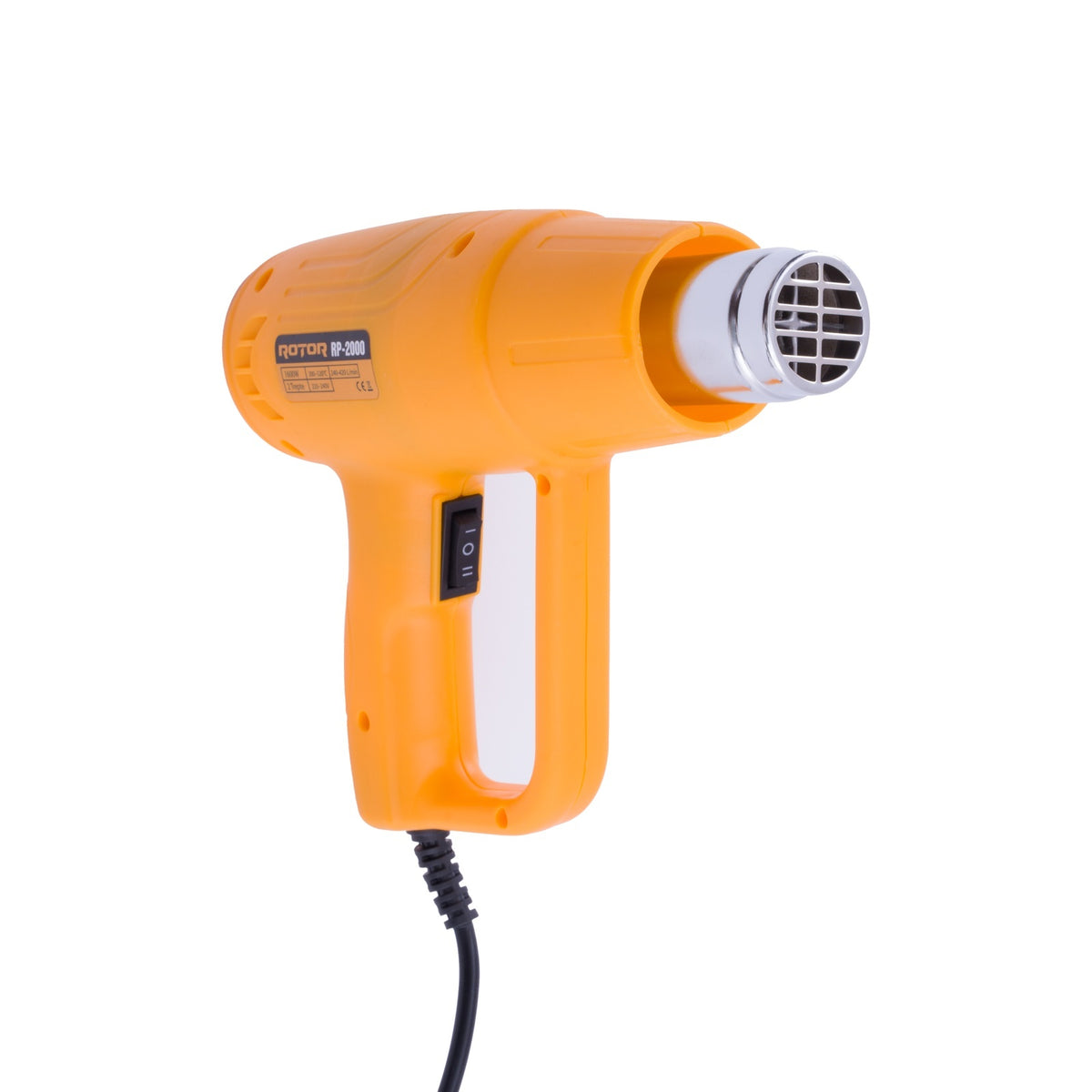 Pistol cu aer cald ROTOR RP-2000, 1600W, 300–520°C, motor cu perii