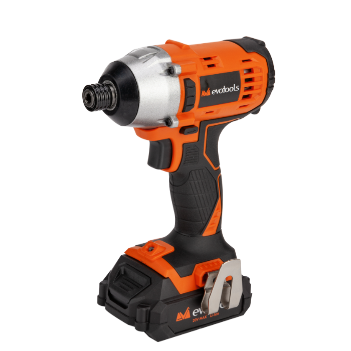 Pistol de Impact EvoTools MAX 20V POWER - Prindere Hexagonală 1/4", 150 Nm, 2 Acumulatori