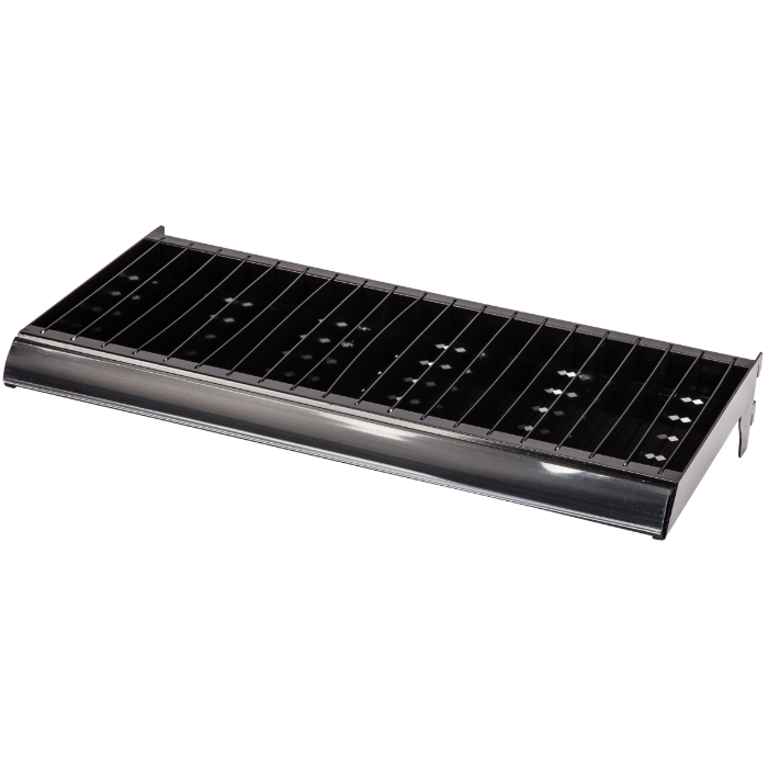 Poliță Expozitor Metalică EvoTools 1000 x 500 x 50 mm - Cod 676311, Prezentare Conectori Lemn