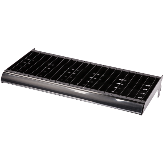 Poliță Expozitor Metalică EvoTools 650 x 250 x 50 mm - Cod 677571, Prezentare Conectori Lemn