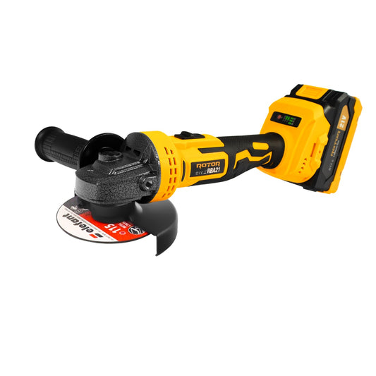 Polizor Unghiular cu Acumulator Rotor RBA21 - 21 V 3 Ah, 8500 rot/min, Tăiere și Șlefuire