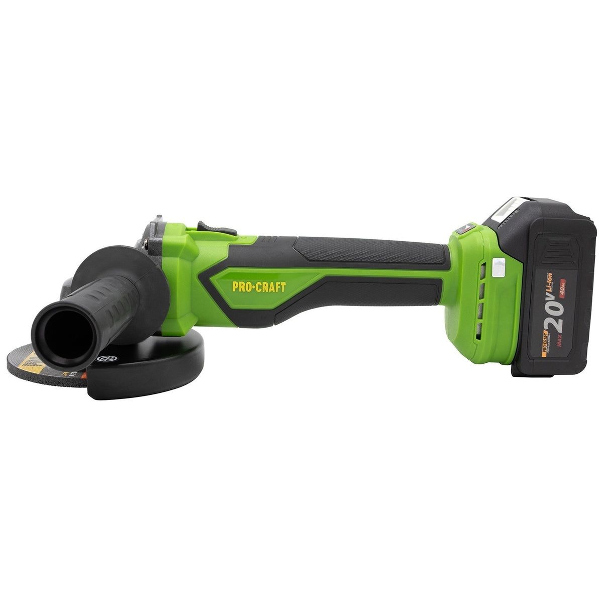 Polizor unghiular pe acumulator PROCRAFT PGA22 1 × acumulator 20V / 4Ah, Brushless