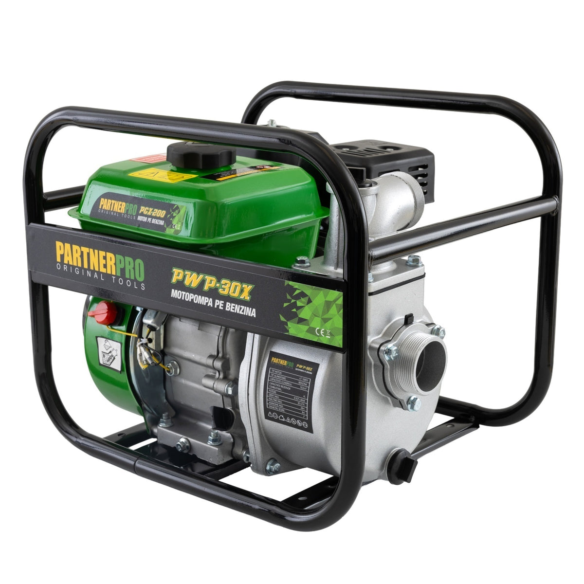 Pompă de apă pe benzină 2" PARTNERPRO PWP30X, 30 m³/h, 6.5 HP , MOTOR 4T