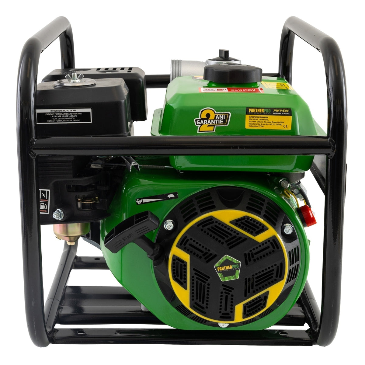 Pompă de apă pe benzină 3" PARTNERPRO PWP60X, 60 m³/h, 6.5 HP , MOTOR 4T