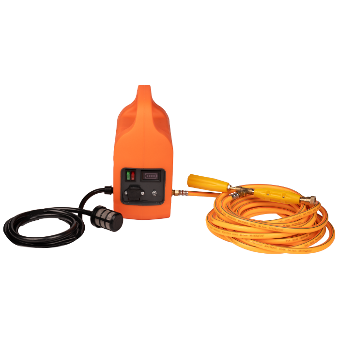 Pompă de Presiune pentru Stropit EvoTools 12 V, 12 Ah - Pistol Alamă 25 cm, Motor Dublu, Portabilă