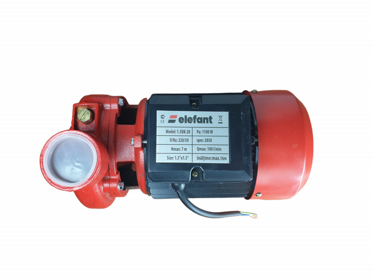 Pompă Centrifugă Elefant 1.5DK-20 - Racord 1.5" x 1.5", Irigații Agricole și Alimentare cu Apă