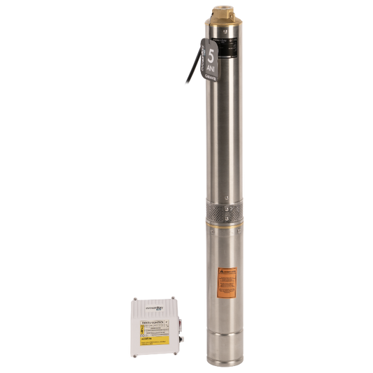 Pompa Submersibila Centrifugala 750W, Inox, 12 Turbine, Panou de Comanda, Rezistenta Sporita la Nisip EvoSanitary +Plus.