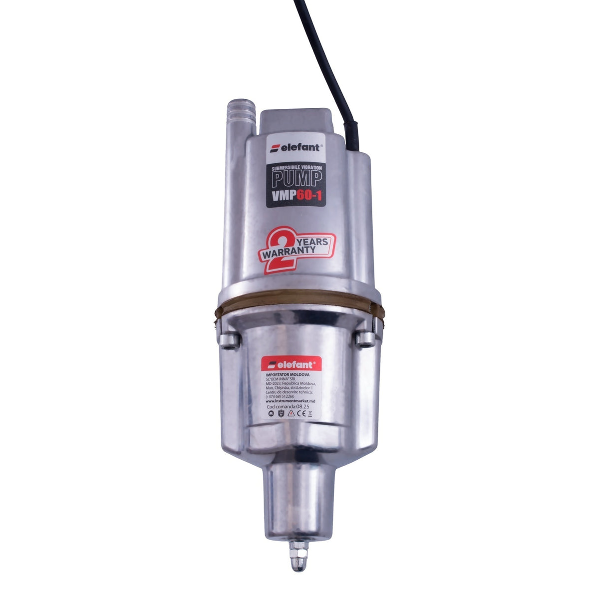 Pompa submersibila cu vibratii ELEFANT VMP60-1, 280W, 18 l/min, inaltime refulare 70 m
