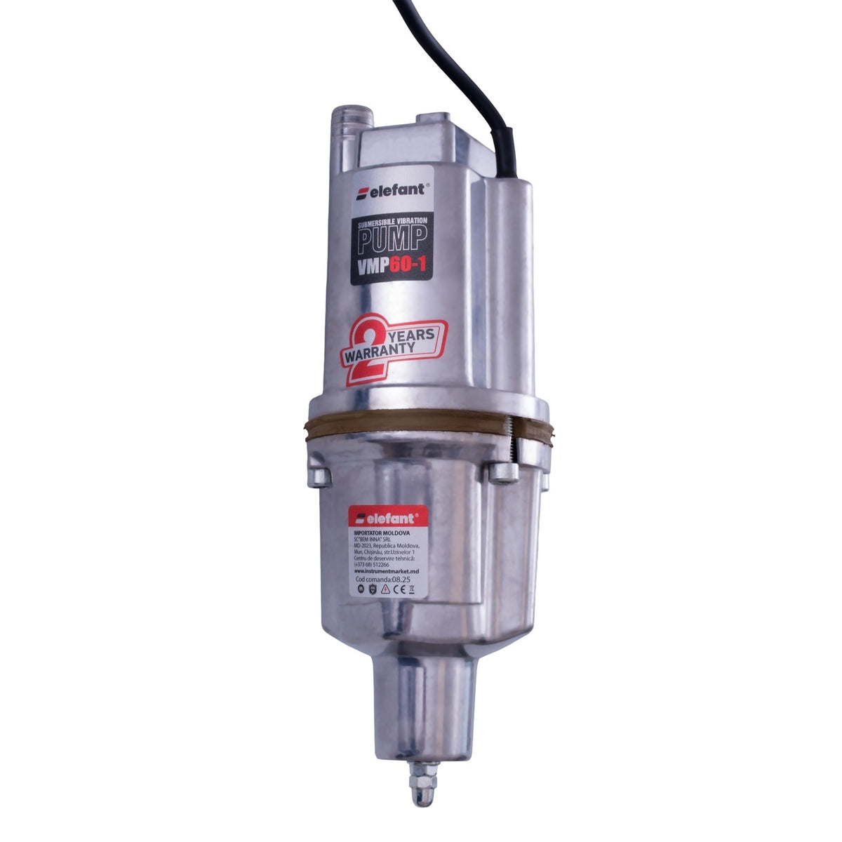 Pompa submersibila cu vibratii ELEFANT VMP60-1, 280W, 18 l/min, inaltime refulare 70 m
