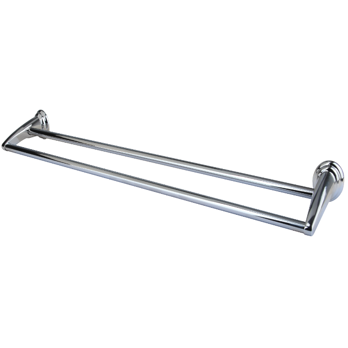 Portprosop Dublu pentru Baie 1084 - 630 x 130 mm, 2 Bare Paralele, Rezistent la Umiditate