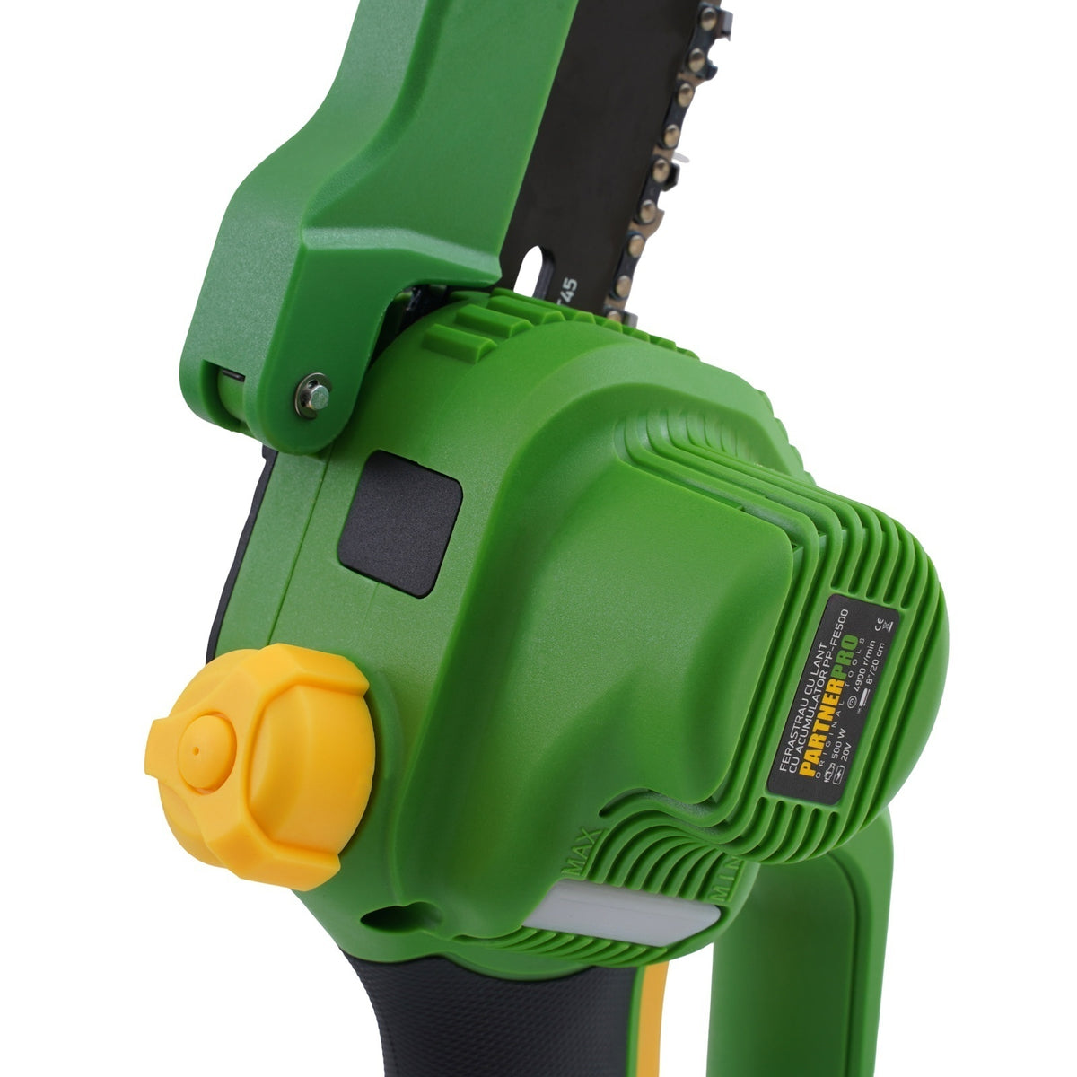 PP-FFTP 7 IN 1 – Set multifuncțional pe acumulator: foarfecă de grădină, fierăstrău cu lanț, trimmer și tijă telescopică PARTNERPRO, 2 acumulatori, brushless