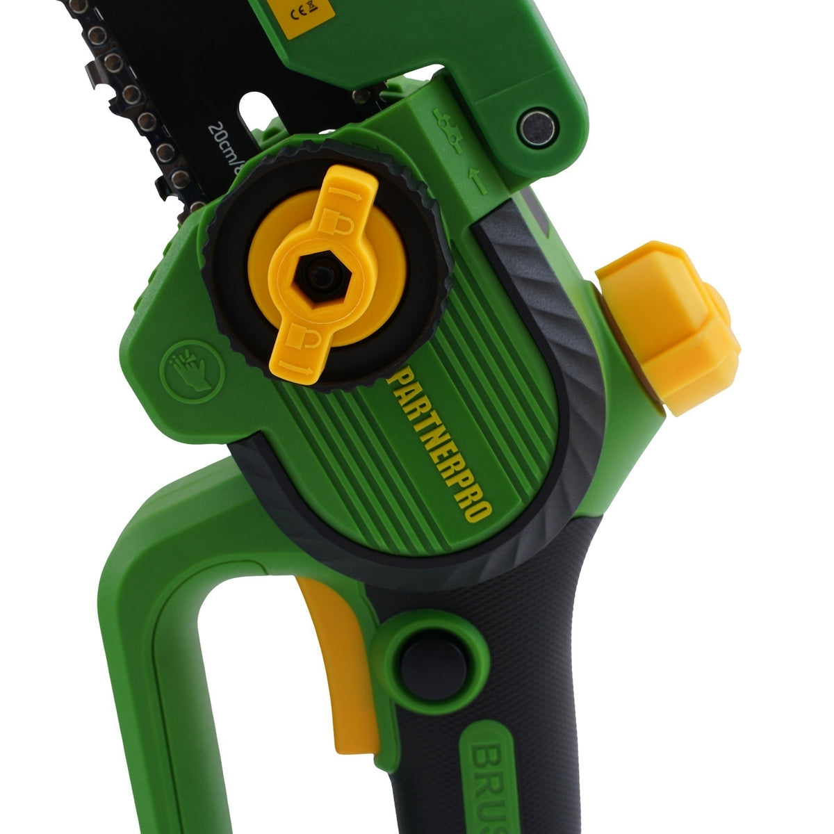 PP-FFTP 7 IN 1 – Set multifuncțional pe acumulator: foarfecă de grădină, fierăstrău cu lanț, trimmer și tijă telescopică PARTNERPRO, 2 acumulatori, brushless
