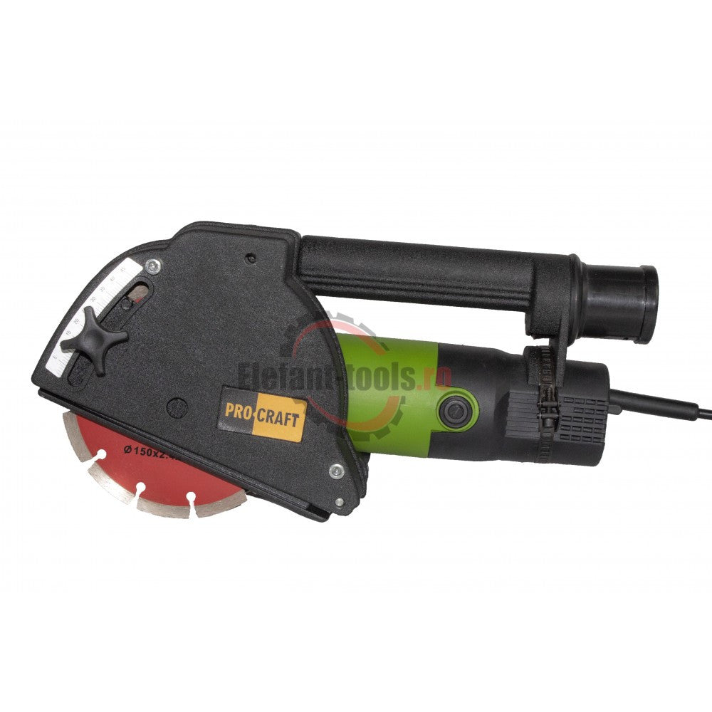 Freză de Canelat ProCraft PM1700-150 - Greutate 10,1 kg, Canale în Beton Armat și Zidărie
