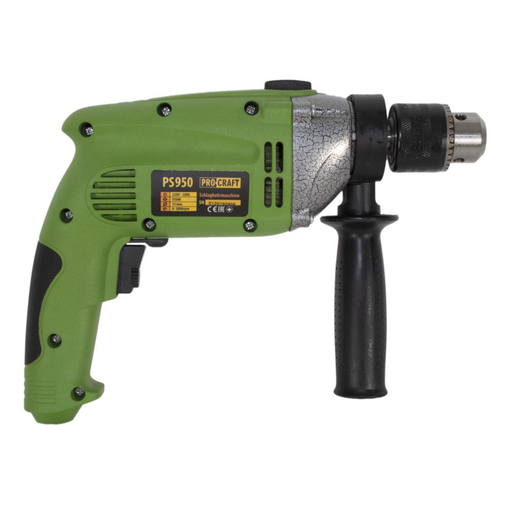 Bormașină cu Percuție ProCraft PS1050 - 1000 W, Mandrină 13 mm, Greutate 2,62 kg, Revers
