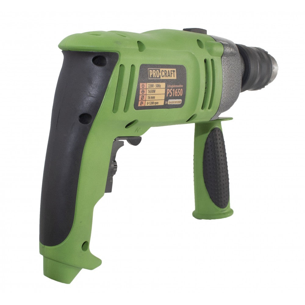 Bormașină cu Percuție ProCraft PS1650 - Greutate 3,23 kg, Găurire în Materiale Dure, Atelier