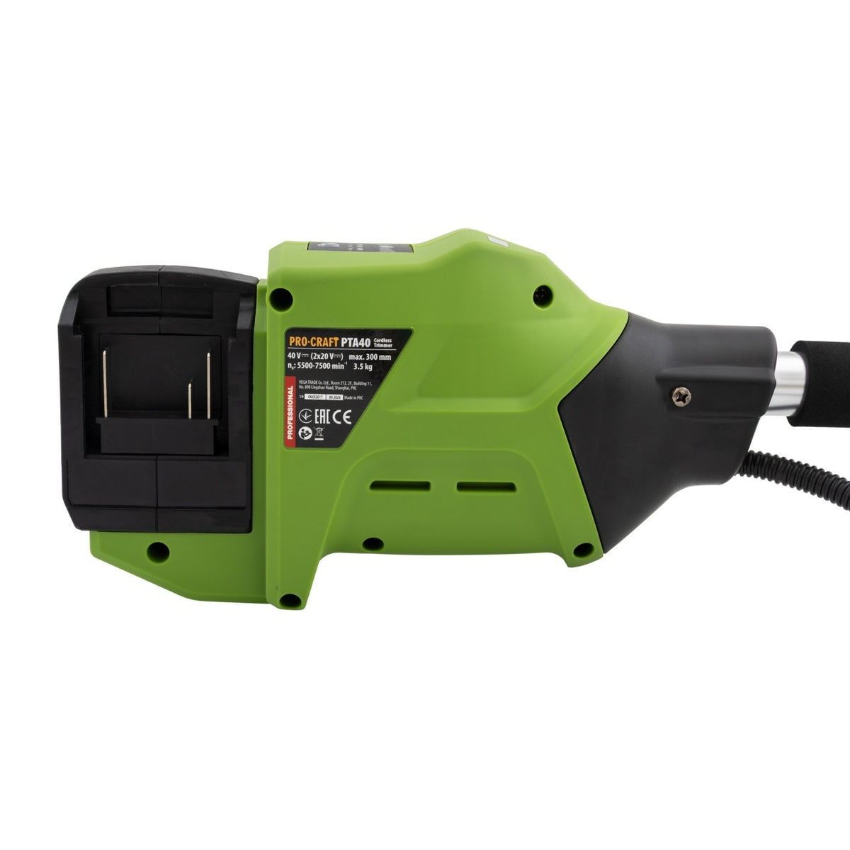 PTA40 Trimmer pentru tuns gazon/iarba pe acumulator fara acumulator si incarcator PROCRAFT