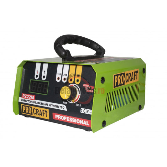 Redresor Auto ProCraft PZ22M - 520 W, Greutate 1,58 kg, Încărcare Baterii Auto în Atelier