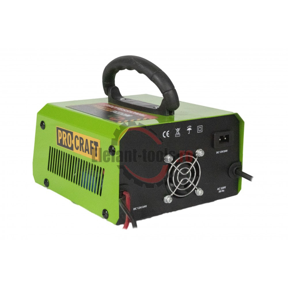 Redresor Auto ProCraft PZ22M - 520 W, Greutate 1,58 kg, Încărcare Baterii Auto în Atelier