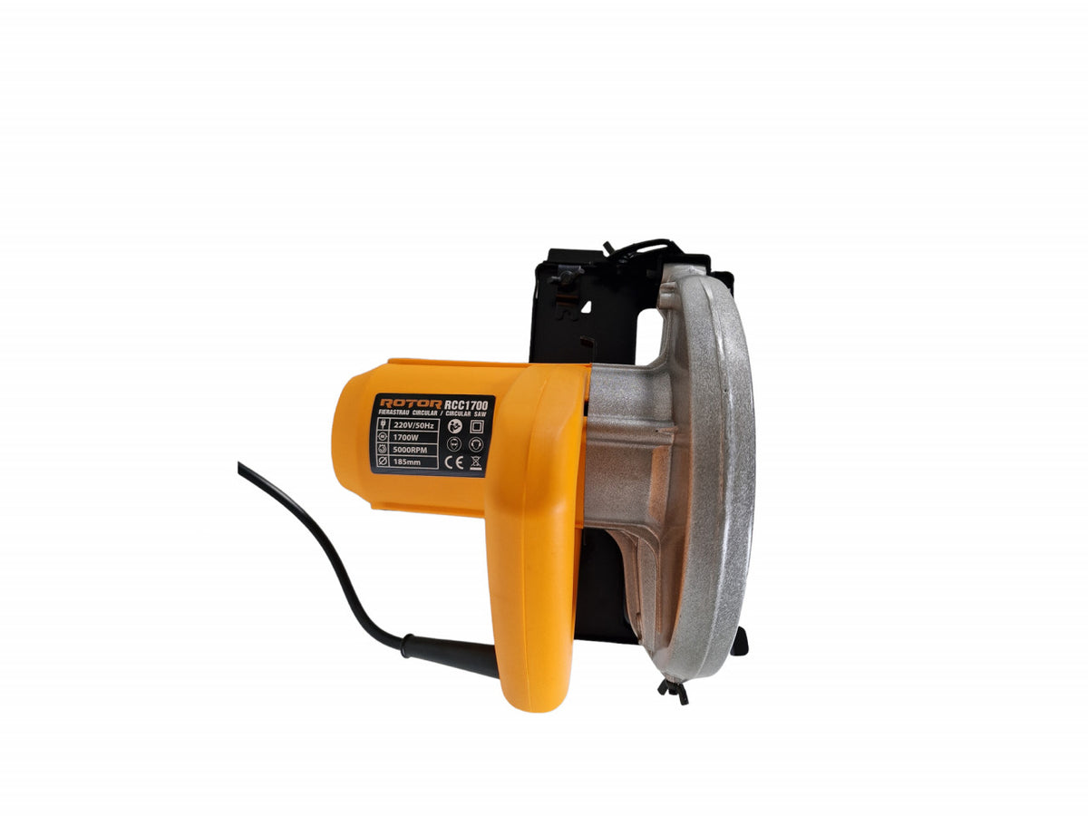 Ferăstrău Circular Rotor RCC1700 - Tăiere Precisă Lemn și Plăci OSB, Design Ergonomic