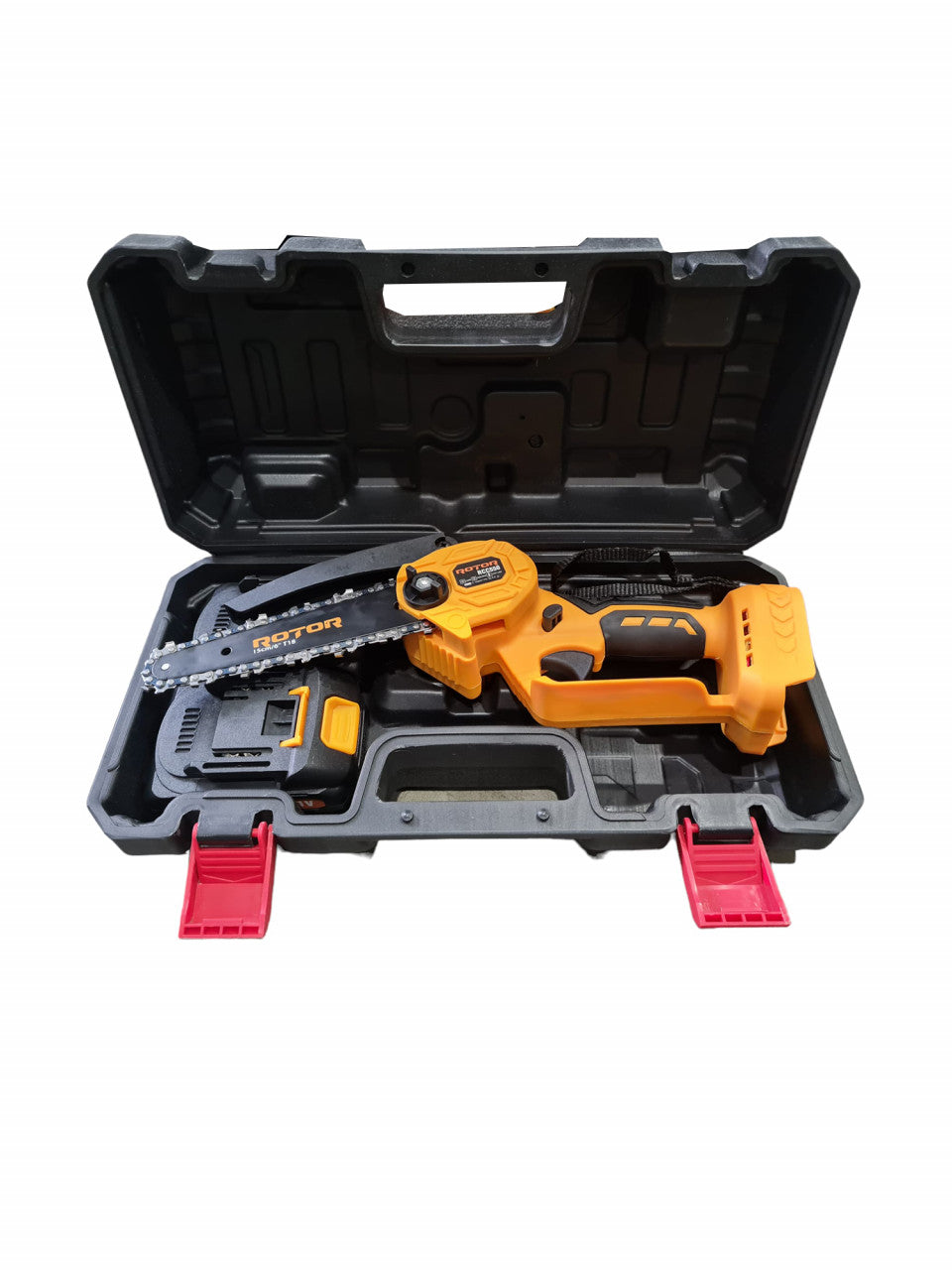 Mini Drujbă Electrică Rotor RCC550 - Ferăstrău cu Lanț Compact, Tăiere Lemn Acasă