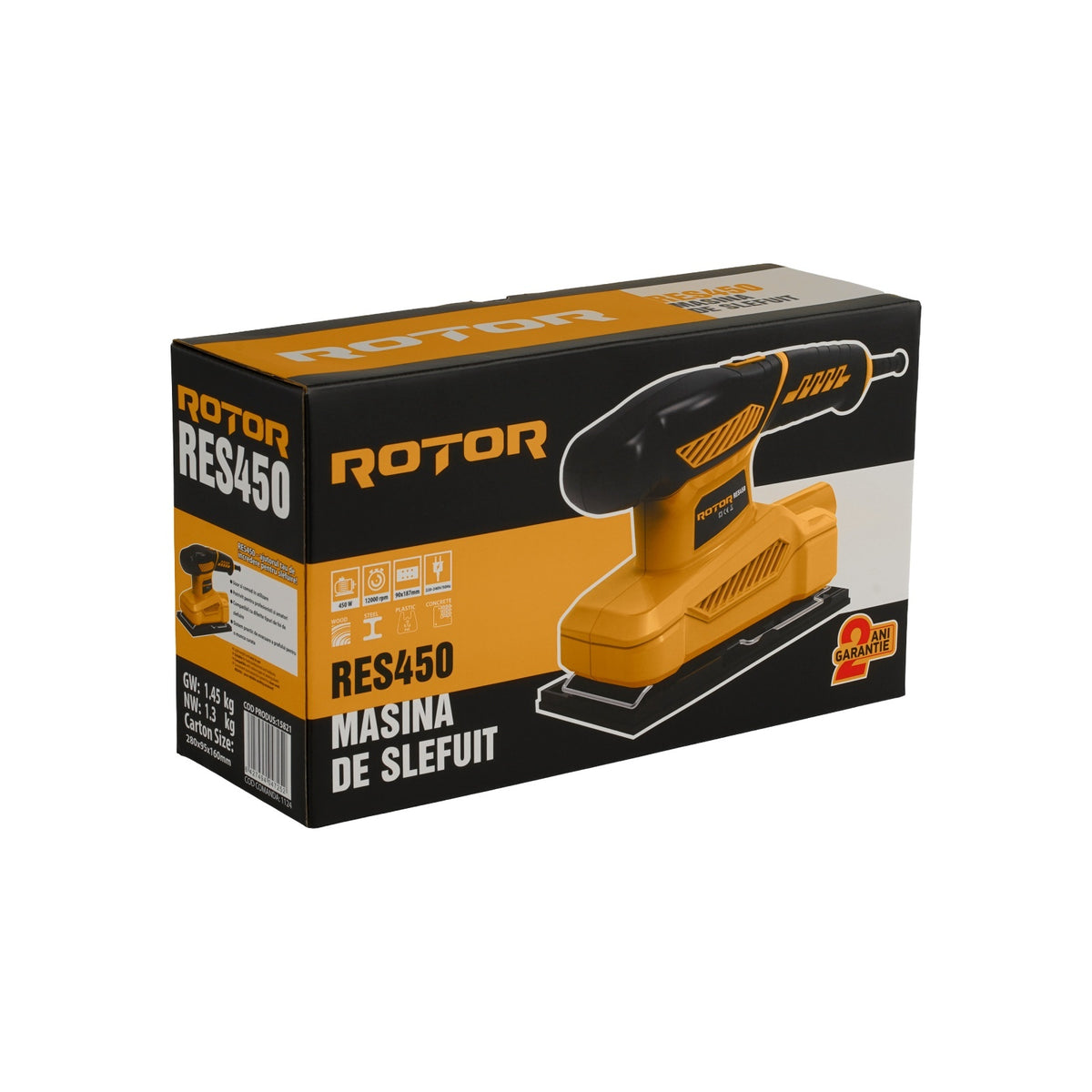 RES450 Masina de slefuit ROTOR 12.000 rot/min , 450 W