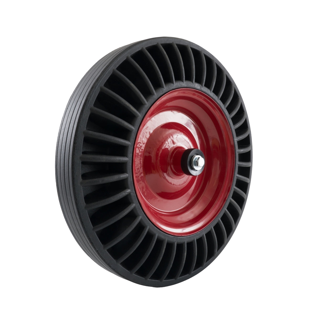 Roată pentru roabă cauciuc plin cu rulment + ax 16 x 102 mm ELEFANT ERCP-4.00-8
