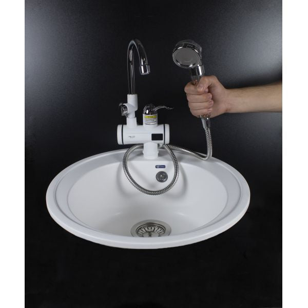 Robinet Electric cu Pară de Duș Elefant Aquatic SC30H35X - 3000 W, Afișaj LED, 30-40 Grade