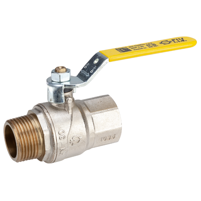 Robinet cu Sferă pentru Gaz 1 1/2" - Manetă, Filet Interior-Exterior, Instalații Gaz