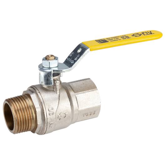 Robinet cu Sferă pentru Gaz 1 1/2" - Manetă, Filet Interior-Exterior, Instalații Gaz