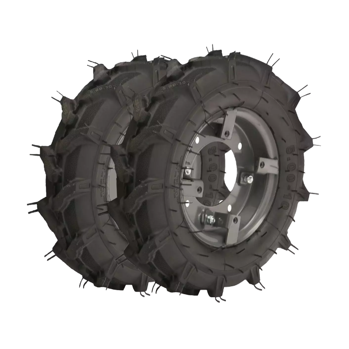 Roți cu Suport Contragreutăți Motocultivator EvoTools +Plus 6.00-12 - Tracțiune și Stabilitate