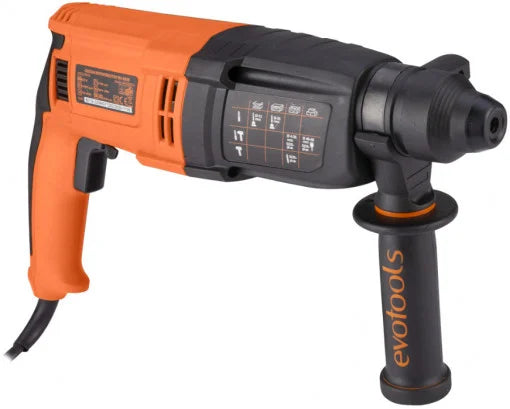 Ciocan Rotopercutor EvoTools RH800B - 900 W, 3,2 J, 1250 rot/min, Prindere SDS, Găurire Beton