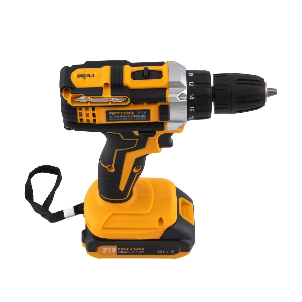 RSET-AP21 – Set autofiletantă cu scule ROTOR, 21V / 1.5Ah, 200 W