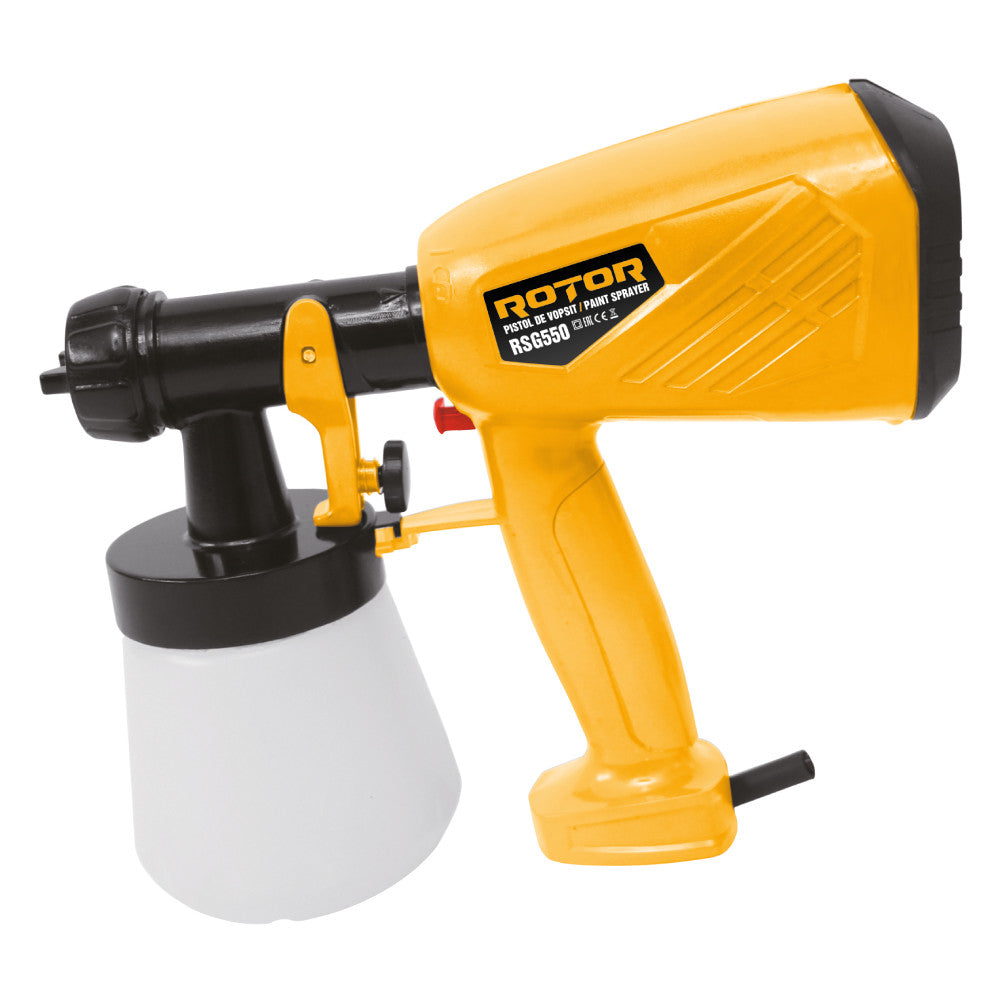 Pistol de Vopsit Electric Rotor RSG550 - Design Ergonomic, Finisaj Uniform, Eficiență Ridicată