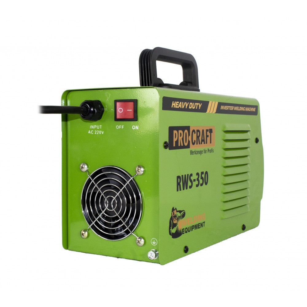 Invertor de Sudură ProCraft RWS350 - Curent Maxim 350 A, Greutate 5,8 kg, Portabil