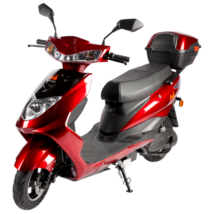 Scuter Electric EvoTools SC1500 Roșu - Motor Brushless 1500 W, 25 km/h, Baterie 72 V, Fără Permis