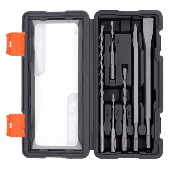Set dalta burghie spit SDS pentru rotopercutor WELLCUT WC-SDS6, 6 piese