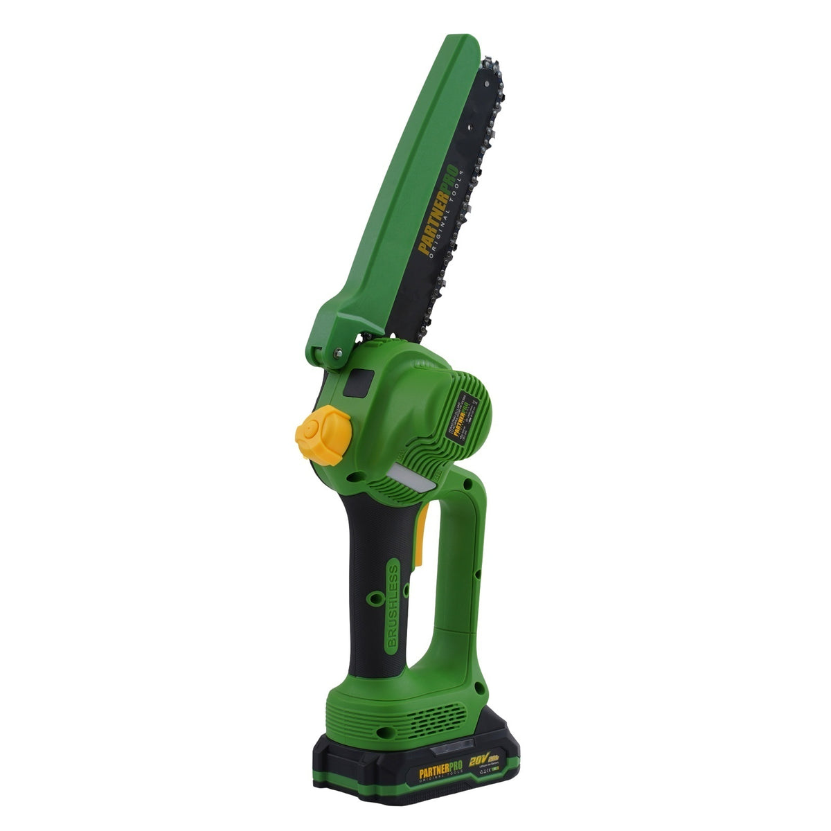 Set foarfecă de grădină și fierăstrău cu lanț pe acumulator PARTNERPRO PP-FF 5 IN 1, 2 acumulatori 20 V/2Ah Brushless