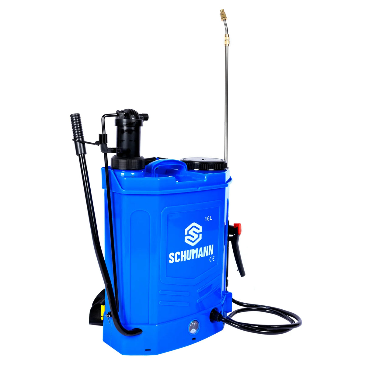 Set Pompă de Stropit 2 în 1 Electrică și Manuală 16 L + Atomizor Electric Portabil 80 W