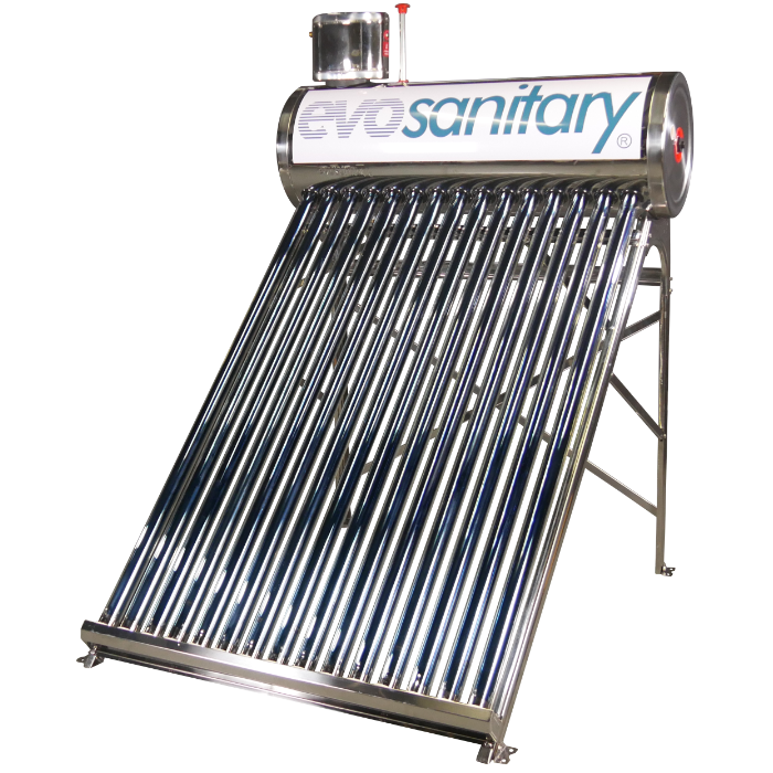 Panou Solar Nepresurizat Inox D 18 Tuburi Vidate 207 L - Rezervor 152 L, Tub Ø 58 x 1800 mm