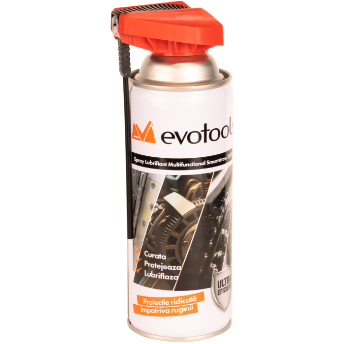 Spray Lubrifiant Multifuncțional Smartstraw EvoTools 450 ml - Set 12 buc, Antirugină, Mecanisme