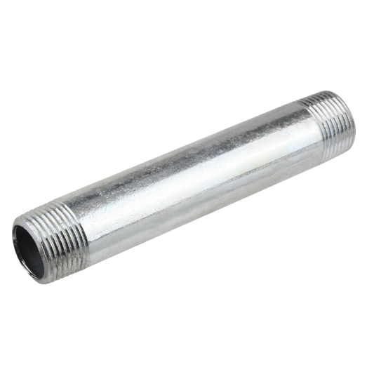 Ștuț Zincat Filetat FE-FE 1 1/4" x 240 mm - Îmbinare și Prelungire Țeavă Instalații
