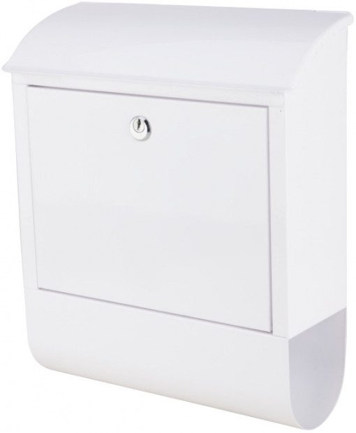 Cutie Poștală cu Suport de Ziare 290 x 340 x 110 mm - Tablă Oțel Gri, Încuietoare, Interior