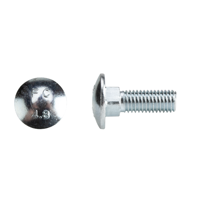 Șurub Torbant Zincat DIN 603 EvoTools M10 x 32/140 mm - Oțel Q195 Anticoroziv, Fixare Lemn și Metal
