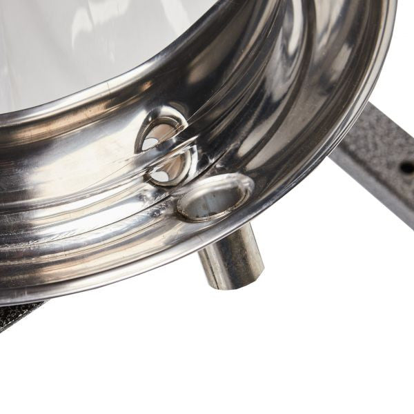Teasc Presă Struguri Vilen Inox 15 L cu Picioare - 430 x 400 x 280 mm, Sac Tescovină Inclus