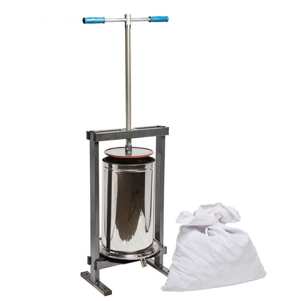 Teasc Presă Struguri și Fructe Vilen Inox 25 L - 600 x 400 x 280 mm, Sac Tescovină Inclus