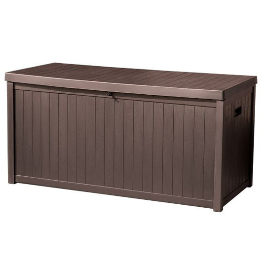 Cutie de Depozitare Tough Master TM-SBW43H - 430 L, Aspect Lemn, pentru Unelte și Grădină