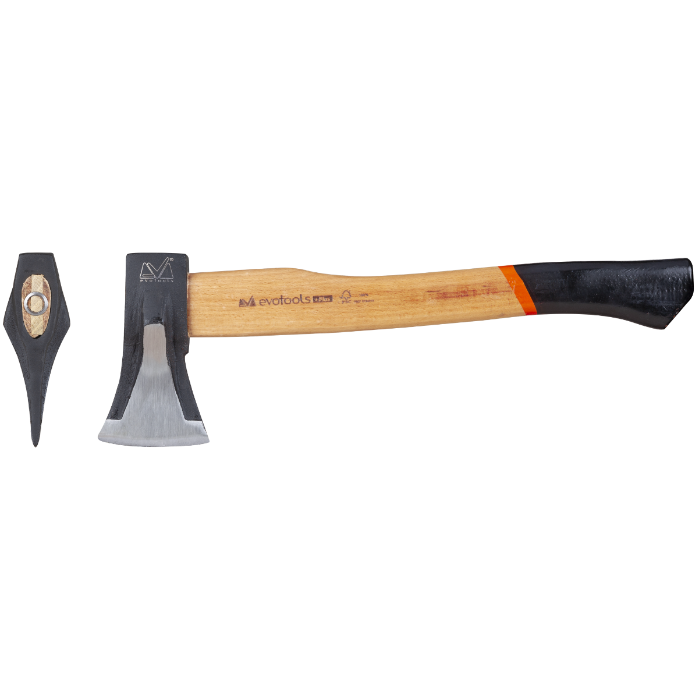 Topor Despicat EvoTools +Plus 1 kg - Coadă Lemn 380 mm, Certificat FSC-C164615, Lemn Foc