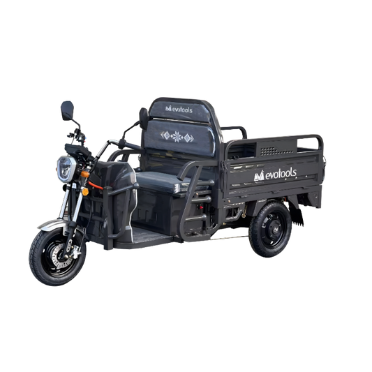 Triciclu Electric Cargo EvoTools Balaur TRCC1000 - Platformă Generoasă, Livrări și Transport