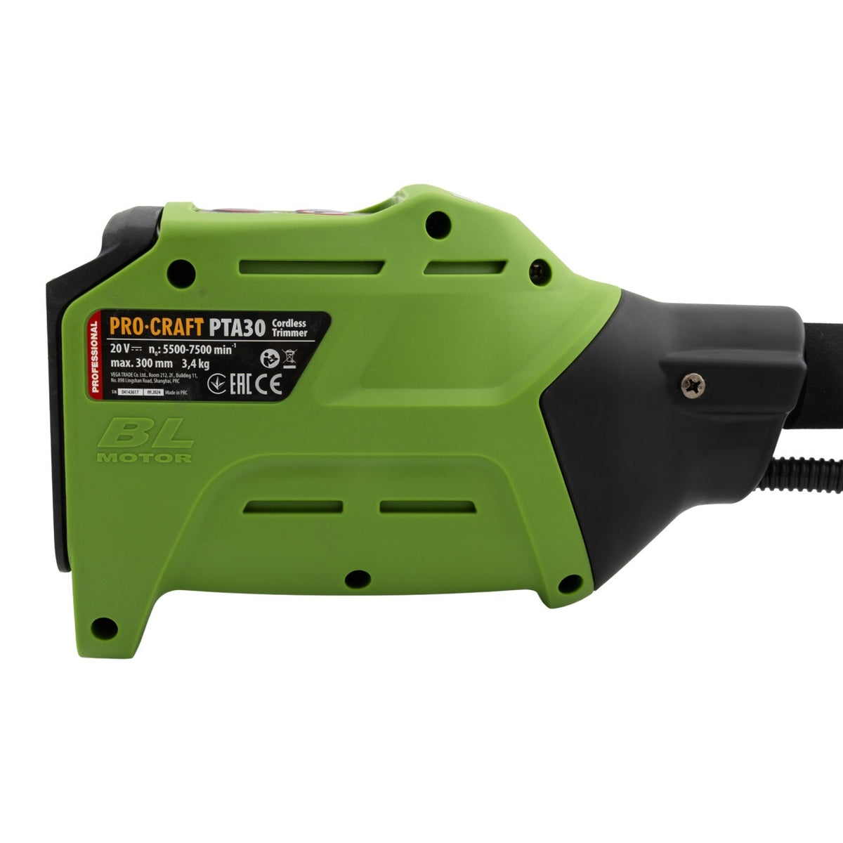Trimmer pentru tuns iarba pe acumulator PROCRAFT PTA30 5500 – 7500 rpm NU contine acumulator si incarcator