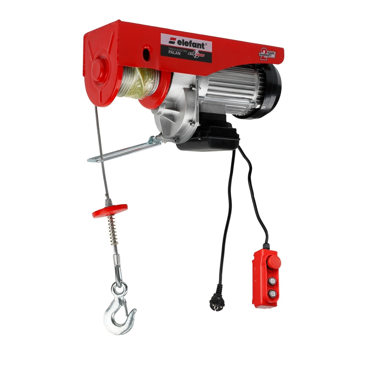 Troliu electric (palan electric) ELEFANT ETP1000, 1600 W, 1000 kg. 20 M CABLU